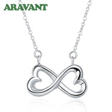 925 Silver Heart Pendant Necklaces For Women