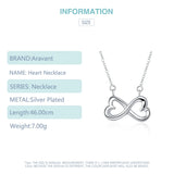 925 Silver Heart Pendant Necklaces For Women
