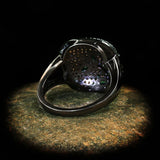 925 Silver High Bohemia Colorful Zircon Ring For Women Party Wedding Engagement