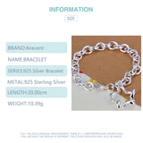 925 Silver Star Bracelet Women Wedding Jewelry