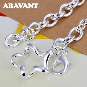 925 Silver Star Bracelet Women Wedding Jewelry
