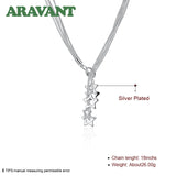 925 Silver Star Long Necklace Chains Women Jewelry