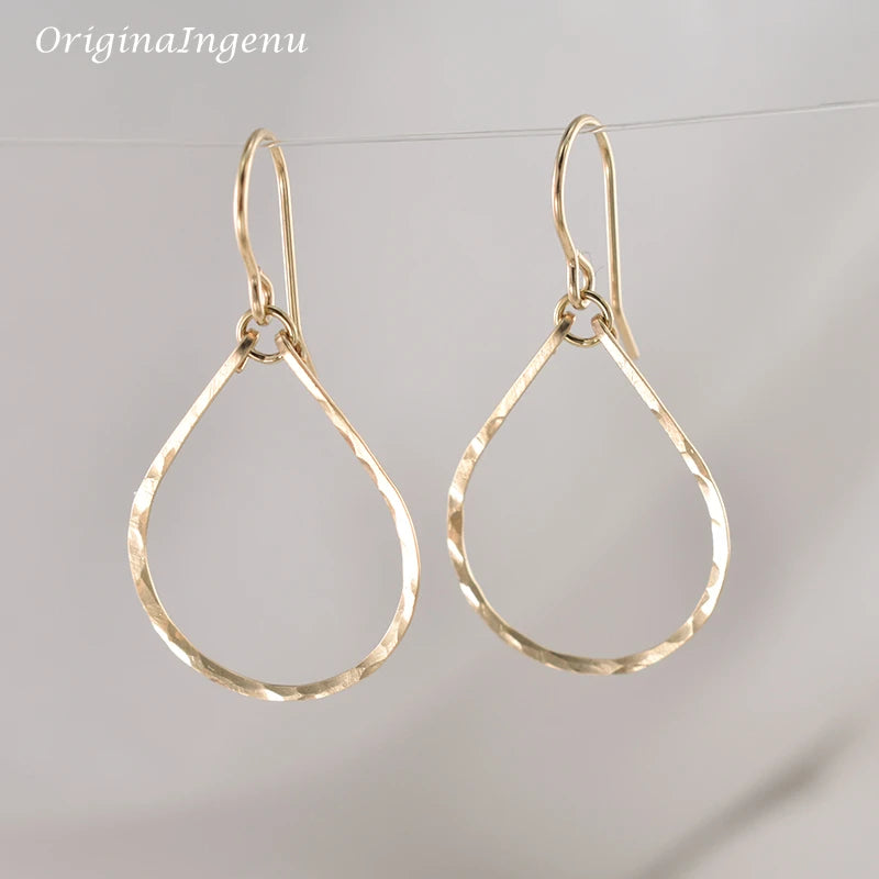 Vintage 925 Silver Hoop Earrings Boho Jewelry