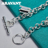 925 Silver Horse Charm Bracelet Chain For Women Jewelry