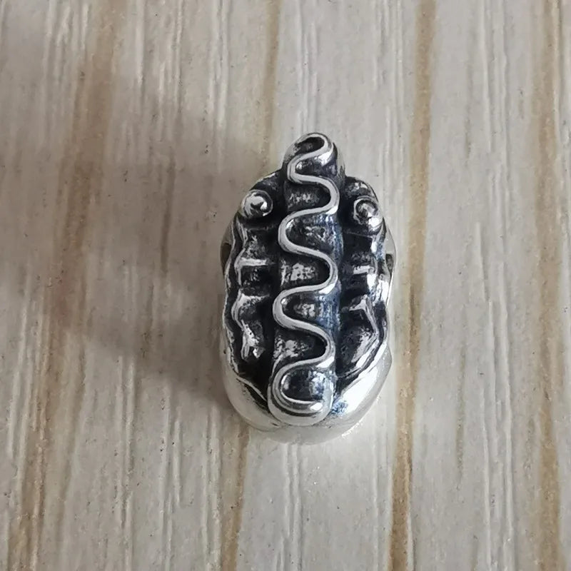 925 Silver Hot Dog Chain Beads European Troll Bracelet Jewelry