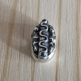 925 Silver Hot Dog Chain Beads European Troll Bracelet Jewelry