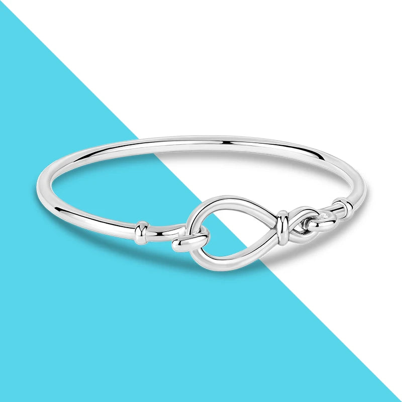 925 Silver Infinity Symbol Chain Bracelet for Women DIY Jewelry