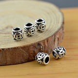 Vintage Sterling Silver Chinese Ancient Money Symbol Beads