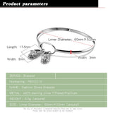 925 Silver Sweet Shoes Charm Bracelet for Girls