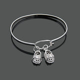 925 Silver Sweet Shoes Charm Bracelet for Girls