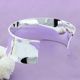 925 Silver Men's Big Open Cuff Bracelet, Bangle Jewelry