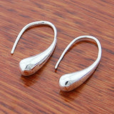 925 Silver Water Drop Earrings for Women Wedding Party