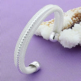 925 Silver Open Cuff Bracelet & Bangle For Women