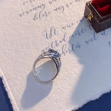 925 Silver Amethyst Rings for Wedding Party Gift