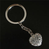 925 Silver Key Chains Hollow Pendant Keyrings Charm Women Jewelry Gift
