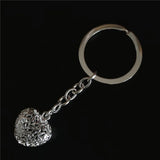 925 Silver Key Chains Hollow Pendant Keyrings Charm Women Jewelry Gift