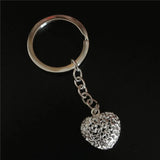 925 Silver Key Chains Hollow Pendant Keyrings Charm Women Jewelry Gift