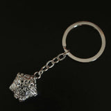 925 Silver Key Chains Star Pendant Keyrings Charm Women Jewelry Gift