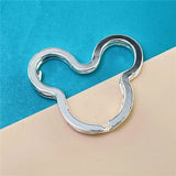 925 Silver Keychain Circle Shape Keychain Jewelry Gift