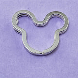 925 Silver Keychain Circle Shape Keychain Jewelry Gift