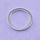925 Silver Circle Shape Keychain Jewelry Gift