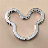 925 Silver Keychain Circle Shape Keychain Jewelry Gift