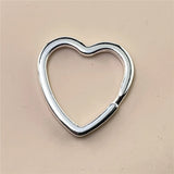 925 Silver Heart Keychain Jewelry Gift