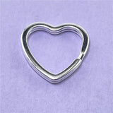925 Silver Heart Keychain Jewelry Gift