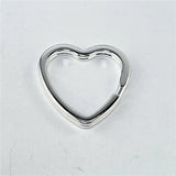 925 Silver Heart Keychain Jewelry Gift