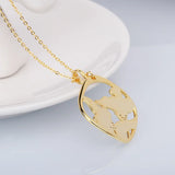 925 Silver Pink Flowers Pendant Necklace Pink Epoxy Enamel Jewelry
