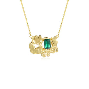 925 Silver Irregular Pendants Necklace for Women
