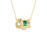 925 Silver Irregular Pendants Necklace for Women