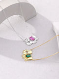 925 Silver Irregular Pendants Necklace for Women
