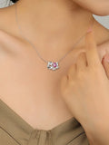 925 Silver Irregular Pendants Necklace for Women