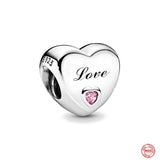 925 Silver Family Beads Grandma Brother Son Pendant Dangle Charm