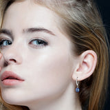 925 Silver Pearl & CZ Drop Earrings for Women