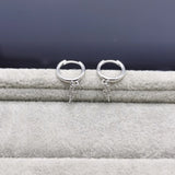 925 Silver Lightning Earrings for Women Wedding Stud Ear Jewelry