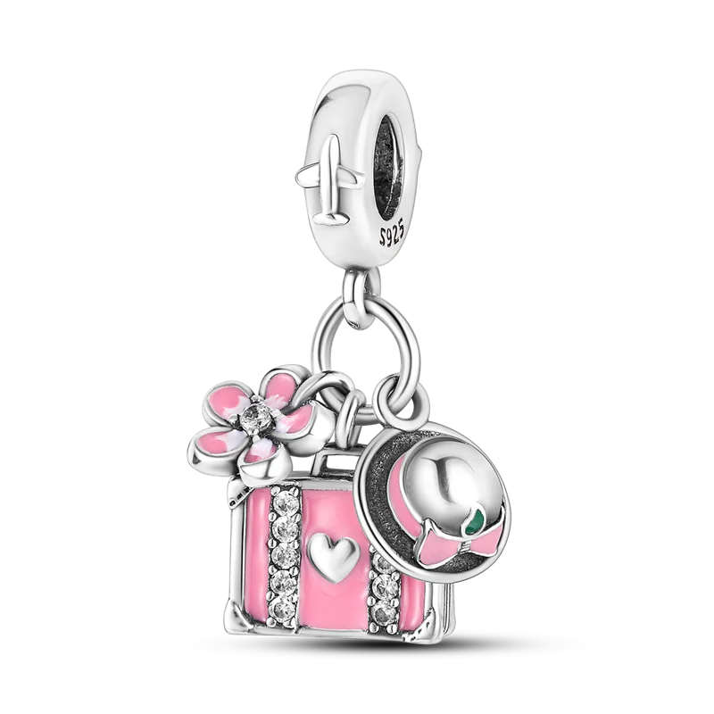 925 Silver Little Girl Love Mom Forever Infinity Dangle Charm Bead