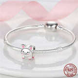 925 Silver Pig Hummingbird Octopus Charm Beads for Bracelet Bangle DIY