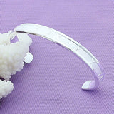 925 Silver Lucky Roman Numbers Bracelets Bangles For Women Men