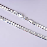 925 Silver Male Long Necklace Chain Light Smooth Excellent Necklace for Man Boy