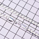 925 Silver Male Long Necklace Chain Light Smooth Excellent Necklace for Man Boy