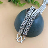 925 Silver Male Punk Necklace Chain Light Smooth Wide Chain Necklace for Man Boy