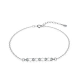 925 Silver Moissanite Diamond Row Carm Bracelet Women Engagement