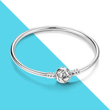 925 Silver Galaxy Star Cluster Bracelet for Charms DIY