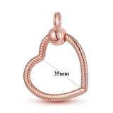 925 Silver O-Pendant Charm Chain Necklace for Women