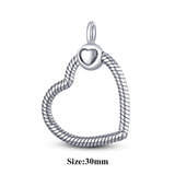 925 Silver O-Pendant Charm Chain Necklace for Women