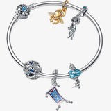 925 Silver Princess Jasmine Bangle for Charm Pendants