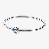 925 Silver Princess Jasmine Bangle for Charm Pendants