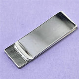 925 Silver Money Clip Striped Money Clip Jewelry Gift